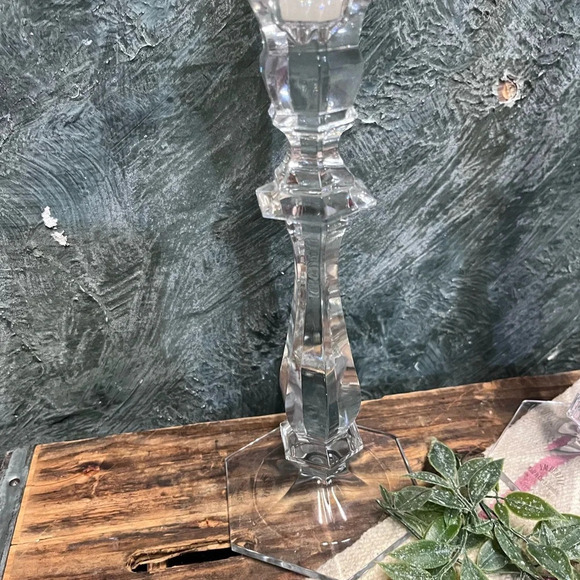 Imperial lead crystal 10” candlestick holder taper - Picture 4 of 6